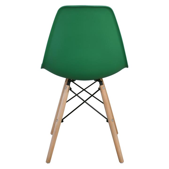 ART Wood Καρέκλα Τραπεζαρίας - Κουζίνας, Πόδια Οξιά, Κάθισμα PP Πράσινο - 1 Step K/D