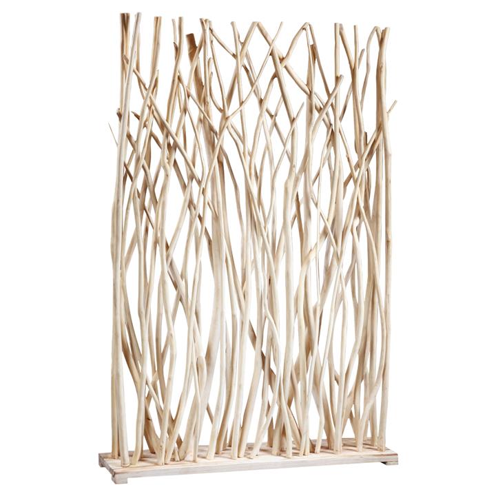 ROOM DIVIDER HM9521 SOLID TEAK BRANCHES IN NATURAL COLOR 120Χ20Χ180Hcm.