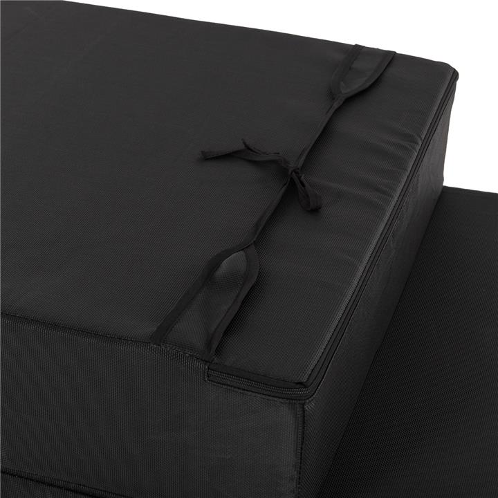 SUNBED CUSHION TEXTLINE SIFNOS BLACK HM11761.01 198(119+79)x70x20Hcm.