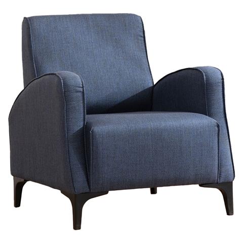 Armchair PWF-0566 pakoworld fabric blue 78x78x87cm