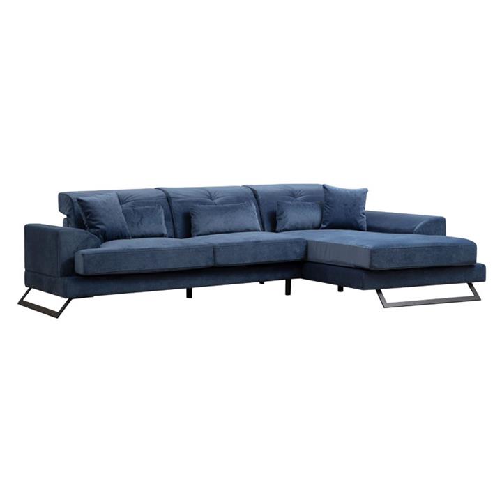 Corner sofa PWF-0575 pakoworld left corner fabric blue 308/190x92cm