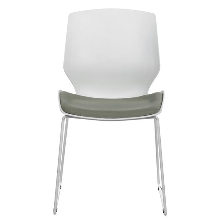 Visitor office chair Genuine pakoworld PP white-grey