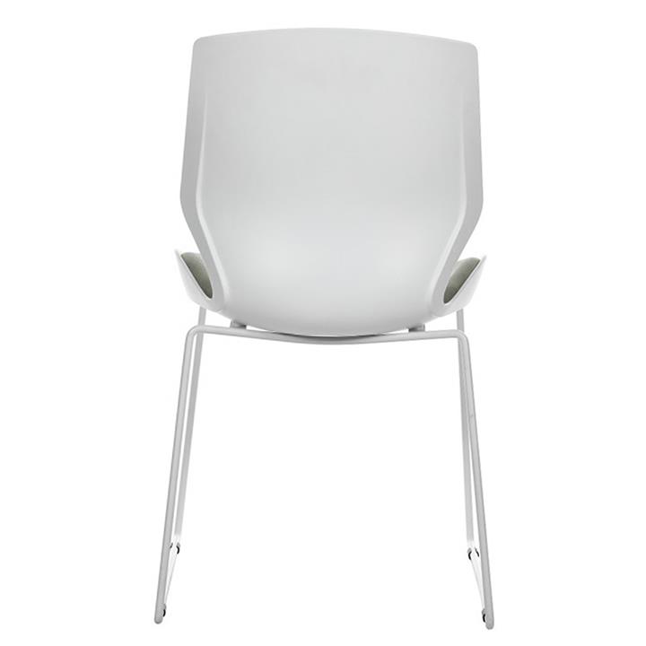 Visitor office chair Genuine pakoworld PP white-grey