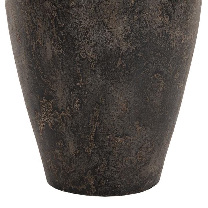 DECORATIVE FLOOR VASE ΗΜ7933 TERRACOTA IN BLACK COLORING Φ47x69Hcm.