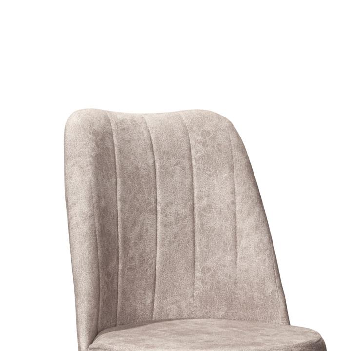 Chair Nevis I pakoworld beige antique fabric-walnut leg