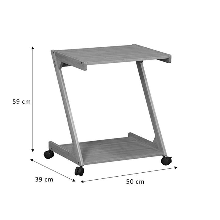 End table Fit pakoworld MDF natural 50x39x59cm