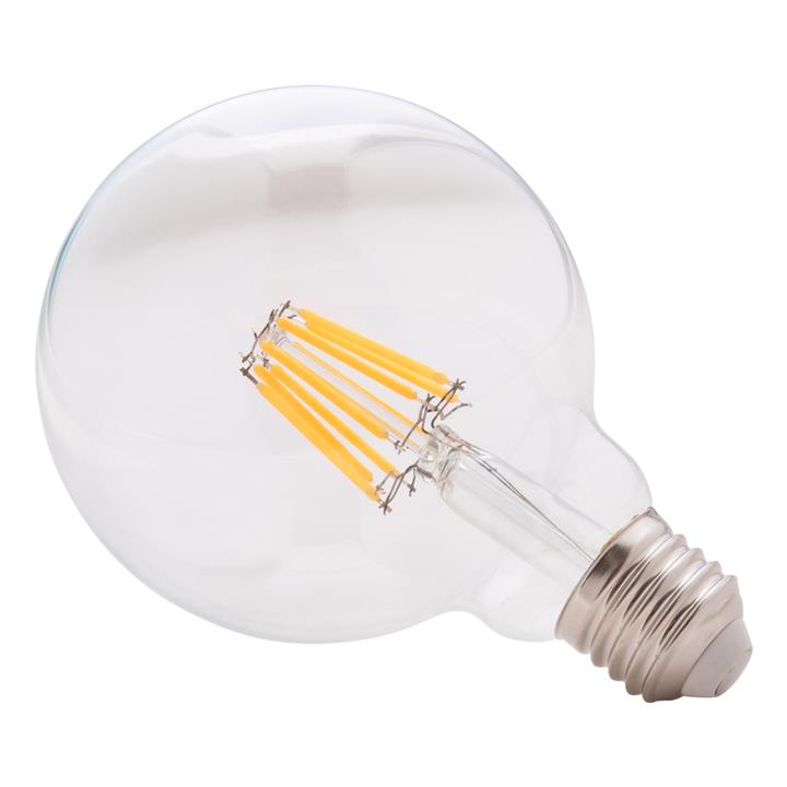 ΛΑΜΠΤΗΡΑΣ GLOBO LED FILAMENT 8W E27 3000K ΔΙΑΦΑΝΟΣ DIMMABLE HM4050.01