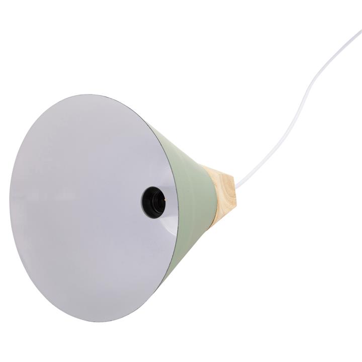 CEILING PENDANT LAMP HM4147 GREEN METAL CAP Φ25x118Hcm.