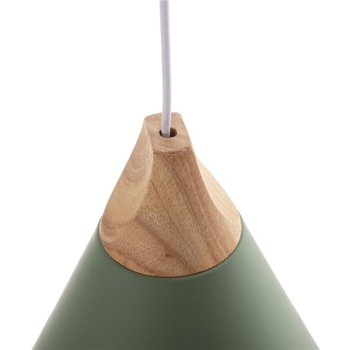 CEILING PENDANT LAMP HM4147 GREEN METAL CAP Φ25x118Hcm.