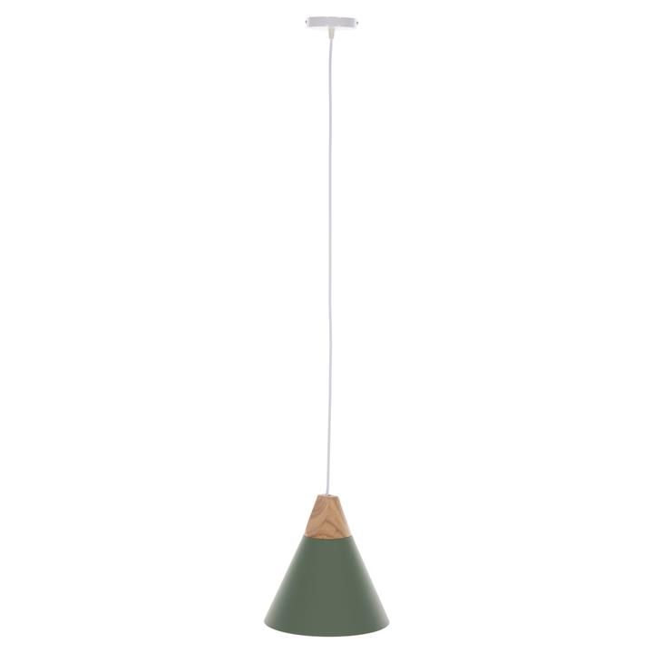 CEILING PENDANT LAMP HM4147 GREEN METAL CAP Φ25x118Hcm.