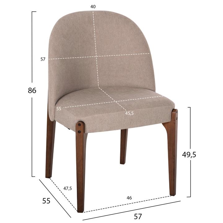 ΚΑΡΕΚΛΑ HM9744.02 ΚΑΡΥΔΙ ΧΡΩΜΑ 57x55x86εκ.