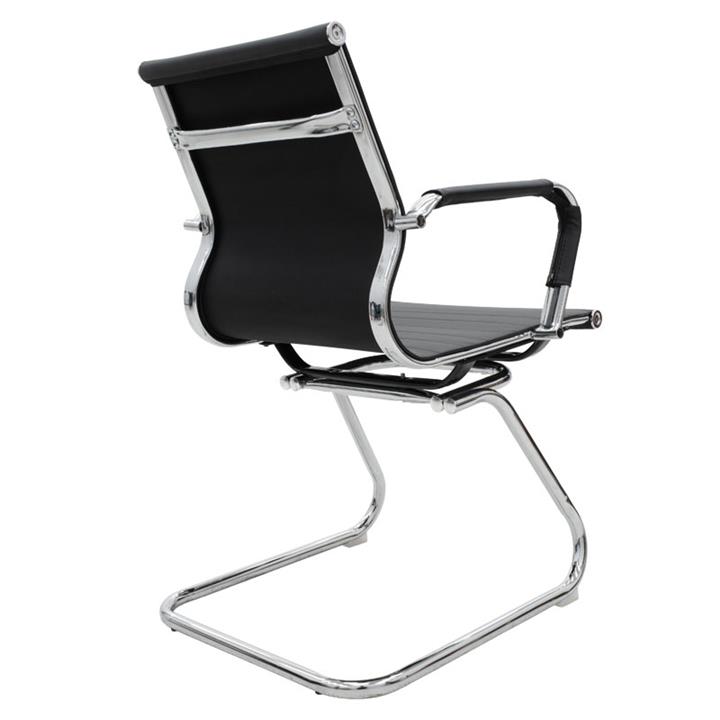 Visitor office chair Valter pakoworld black pu 55.5x52x95.5cm