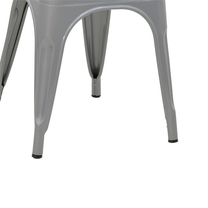 Chair Utopia pakoworld metal grey 44x44x55cm