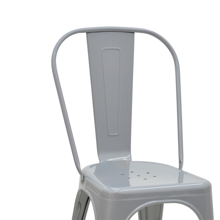 Chair Utopia pakoworld metal grey 44x44x55cm