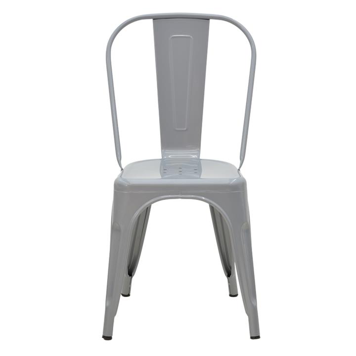 Chair Utopia pakoworld metal grey 44x44x55cm