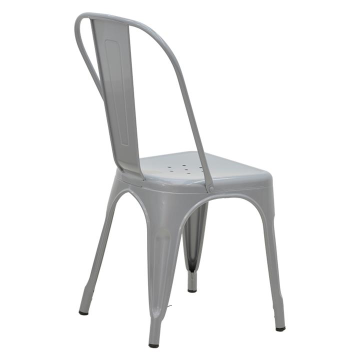 Chair Utopia pakoworld metal grey 44x44x55cm