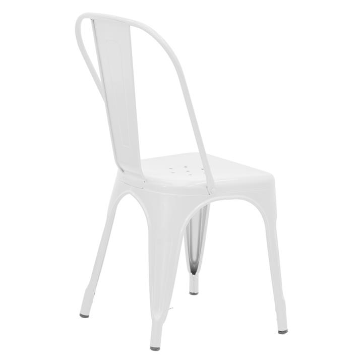 Chair Utopia pakoworld metal white 44x44x85cm