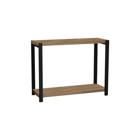 Table shelf Lerf pakoworld oak-black melamine 45x17x35cm