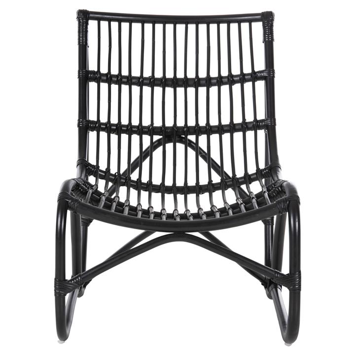 ΠΟΛΥΘΡΟΝΑ GRINN HM9815.02 ΡΑΒΔΟΙ RATTAN ΣΕ ΜΑΥΡΟ 56,5x73,5x79,5Υ εκ.