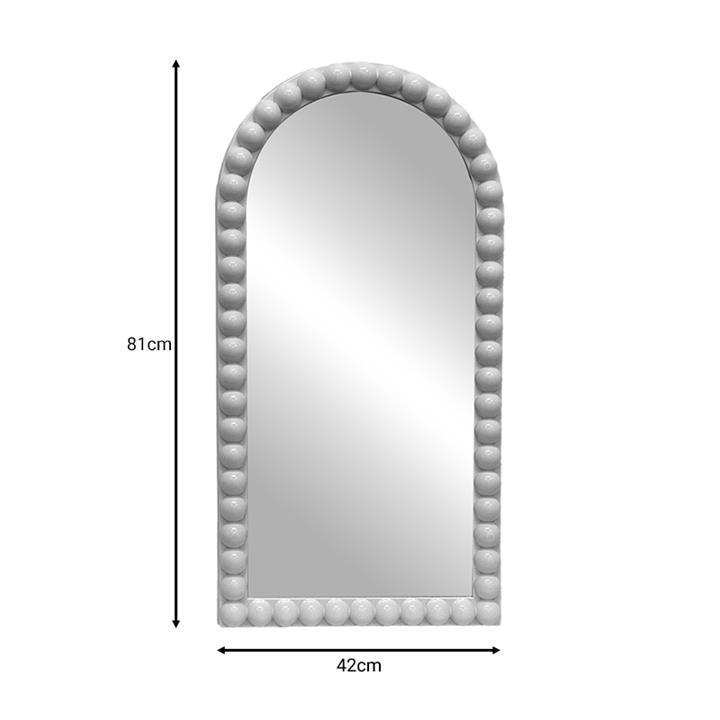 Καθρέπτης Pavloval Inart ασημί pp 42x81x3.5εκ