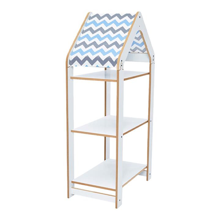 Montessori shelf Zoilen I pakoworld white-blue mdf 50x30x100cm