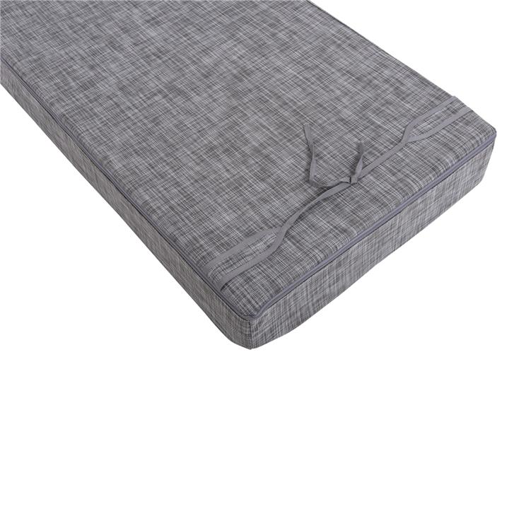 SUNBED CUSHION TEXTLINE GREY SIFNOS HM11761.10 200(120+80)x70x20Hcm.