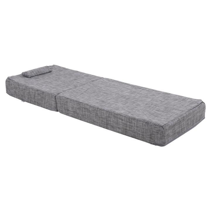 SUNBED CUSHION TEXTLINE GREY SIFNOS HM11761.10 200(120+80)x70x20Hcm.