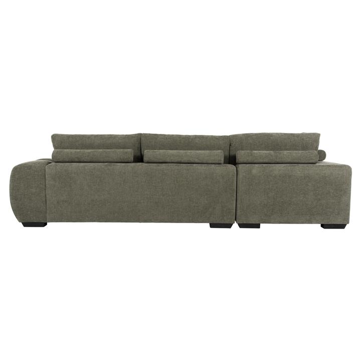 CORNER SOFA (LEFT) COVEN HM3266.04L GREEN FABRIC 298x102-208x85Hcm.