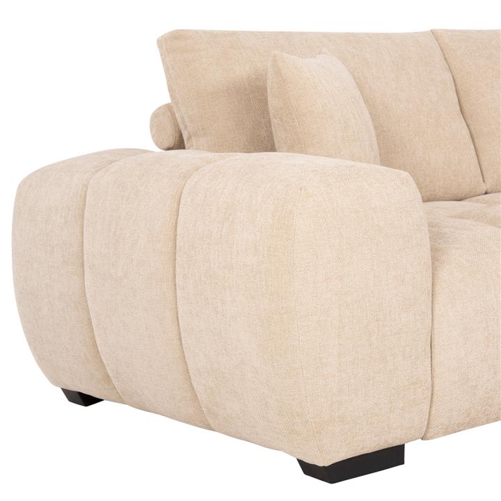 CORNER SOFA (RIGHT) COVEN HM3266.01R ECRU FABRIC 298x102-208x85Hcm.