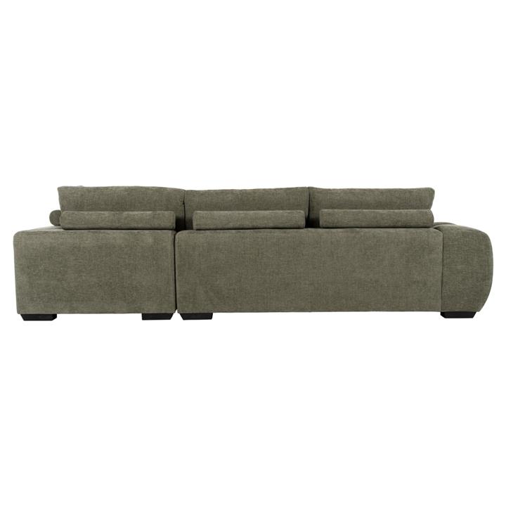 CORNER SOFA (RIGHT) COVEN HM3266.04R GREEN FABRIC 298x102-208x85Hcm.