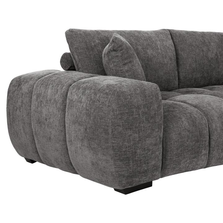 CORNER SOFA (RIGHT) COVEN HM3266.03R DARK GREY FABRIC 298x102-208x85Hcm.