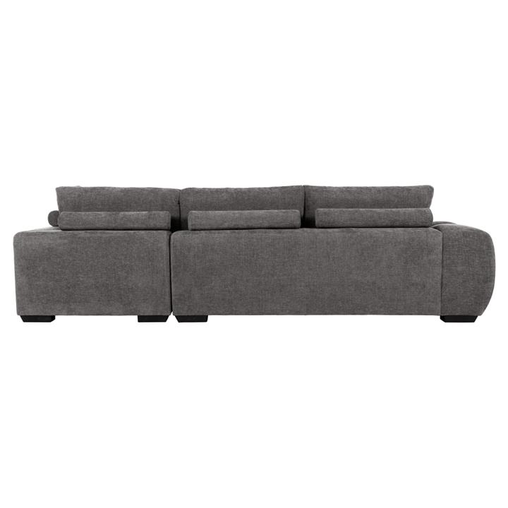 CORNER SOFA (RIGHT) COVEN HM3266.03R DARK GREY FABRIC 298x102-208x85Hcm.