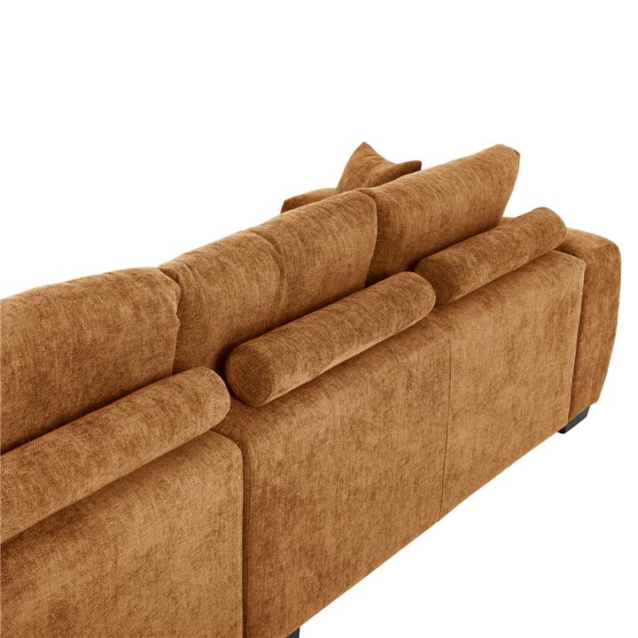 CORNER SOFA (RIGHT) COVEN HM3266.02R SAND BEIGE FABRIC 298x102-208x85Hcm.