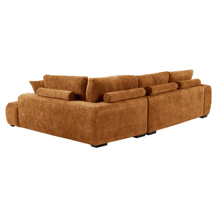 CORNER SOFA (RIGHT) COVEN HM3266.02R SAND BEIGE FABRIC 298x102-208x85Hcm.