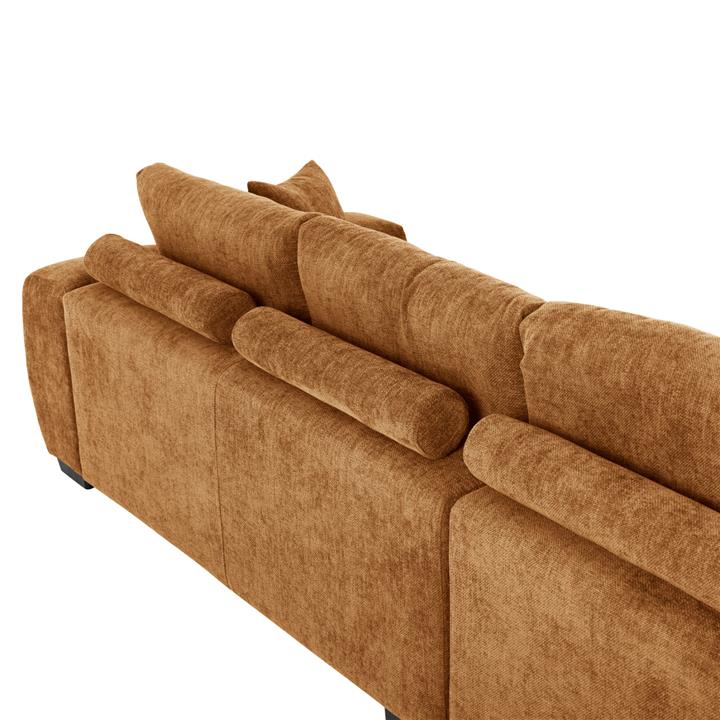 CORNER SOFA (LEFT) COVEN HM3266.02L SAND BEIGE FABRIC 298x102-208x85Hcm.