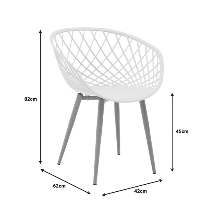 Πολυθρόνα Ezra pakoworld μαύρο pp-πόδι μαύρο μέταλλο 62x42x82εκ