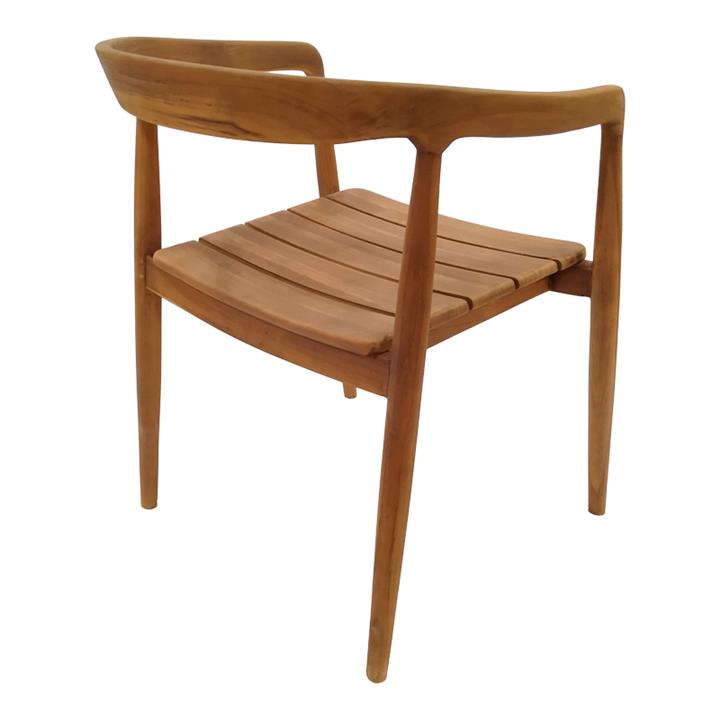 Armchair Noody pakoworld teak wood in natural shade 62x55x75cm