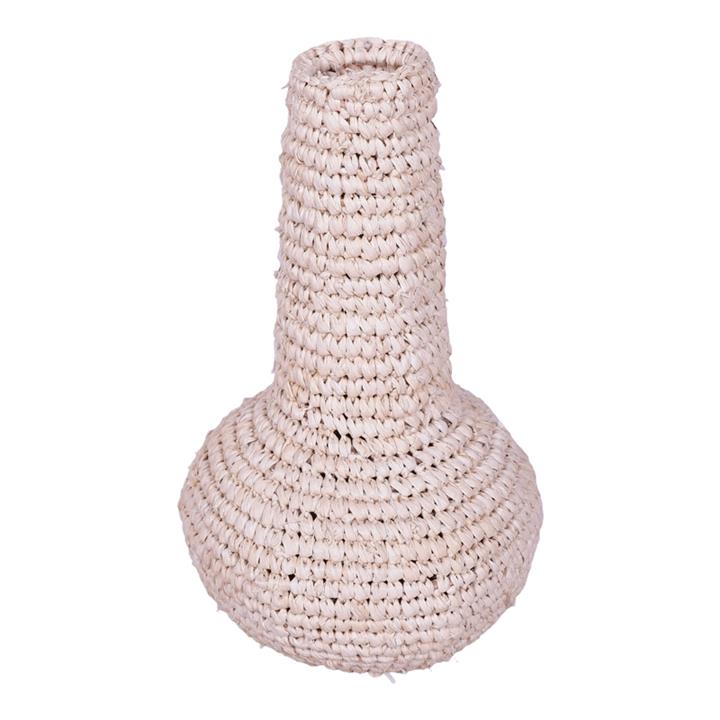 Sannery Inart sisal vase in natural shade D18x30cm