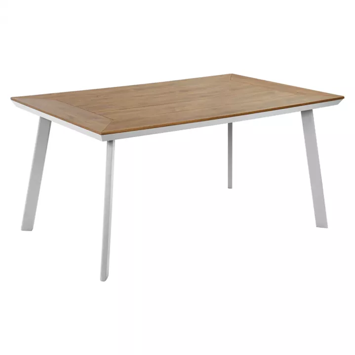 Aluminum Table with Polywood HM5132.11 White 160x92x72