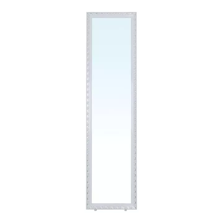 MIRROR Καθρέπτης Δαπέδου Τοίχου Ξύλινος Antique White