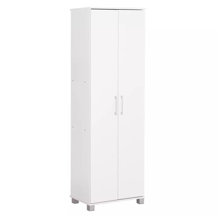 SHOE CABINET CLUSE HM2403.03 MELAMINE IN WHITE COLOR 60Χ36.5Χ186.5Hcm.