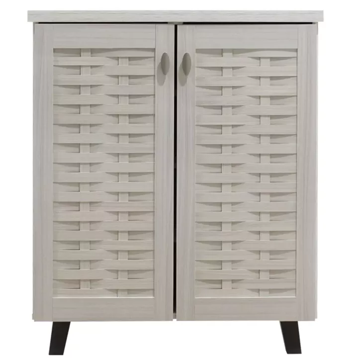 Shoe cabinet MANTAM pakoworld 12 pairs white-grey 78x40x92 cm