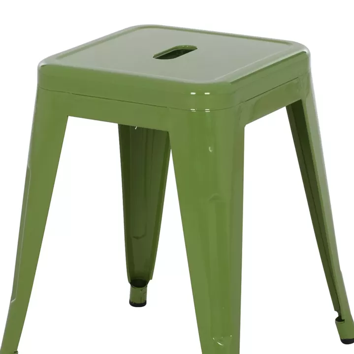 ΣΚΑΜΠΟ ΜΕΤΑΛΛΙΚΟ MELITA HM0096.53 ΣΕ LIGHT OLIVE GREEN ΧΡΩΜΑ 39x39x46Υεκ.