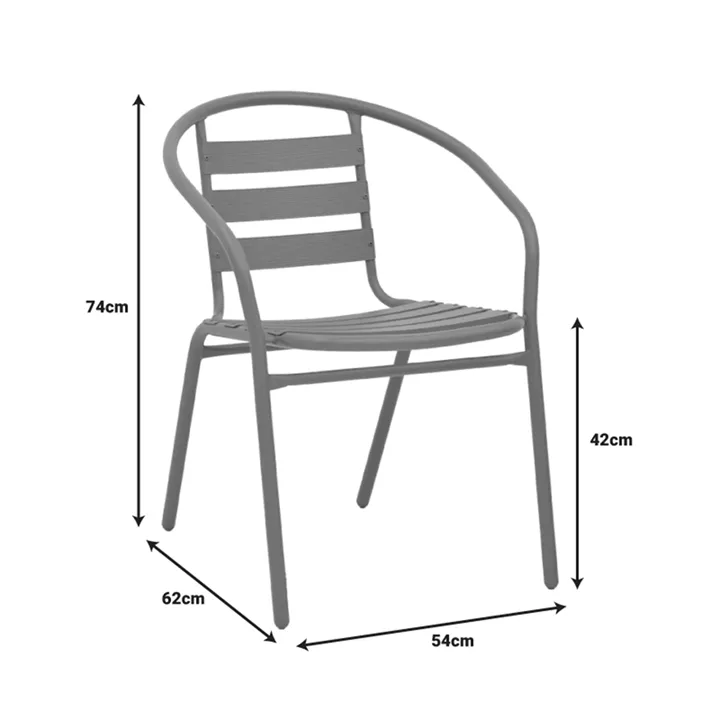 Πολυθρόνα Tade pakoworld μέταλλο σαμπανιζέ 54x62x74εκ