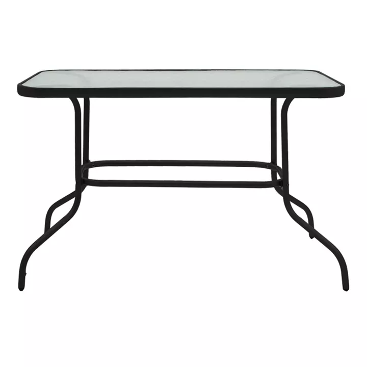 Valor pakoworld table metal black-glass 110x60x70cm