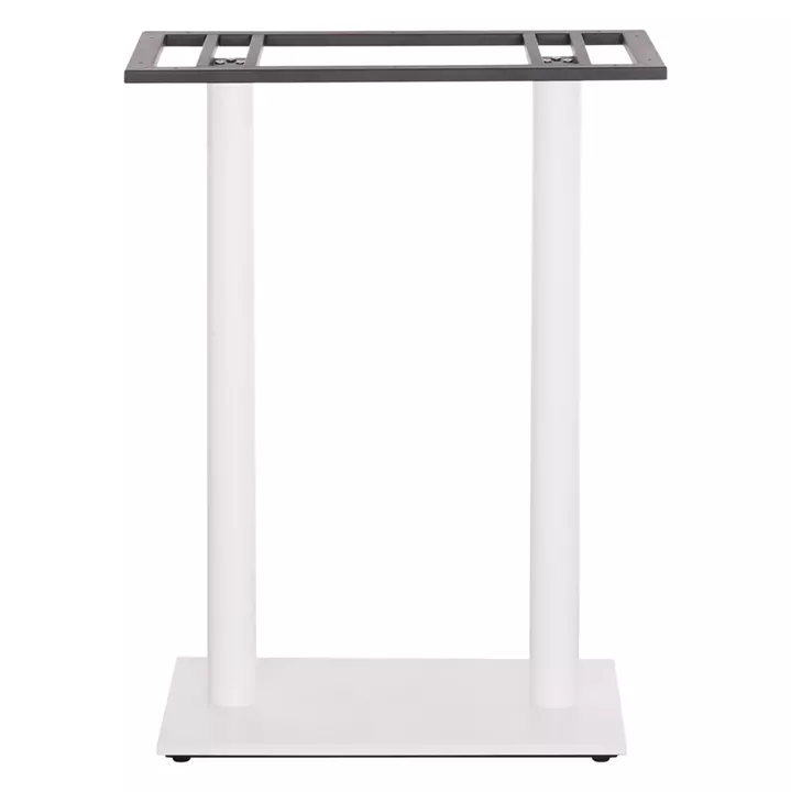 BASE FOR BAR TABLE HM480.02 TWO LEGS-METAL IN WHITE MATTE COLOR 80x40x108Hcm.