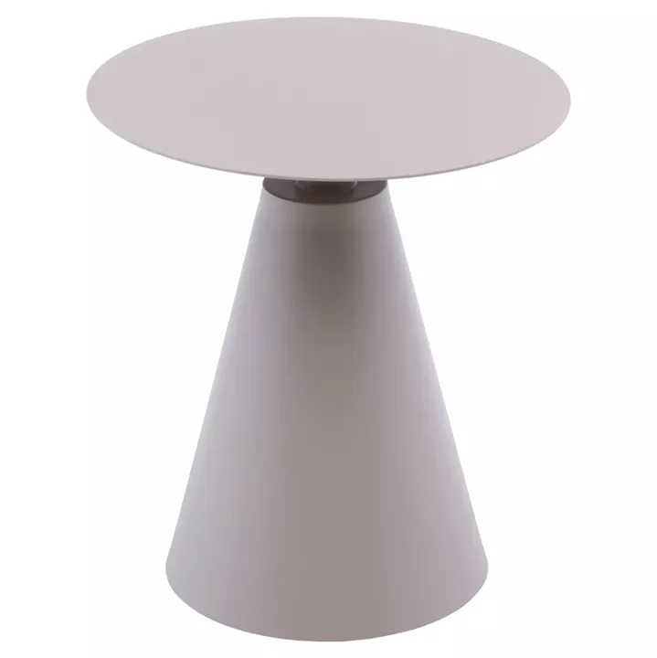 OUTDOOR ROUND SIDE TABLE SERA HM6270.03 ALUMINUM IN CAPPUCCINO COLOR Φ50x56Hcm.