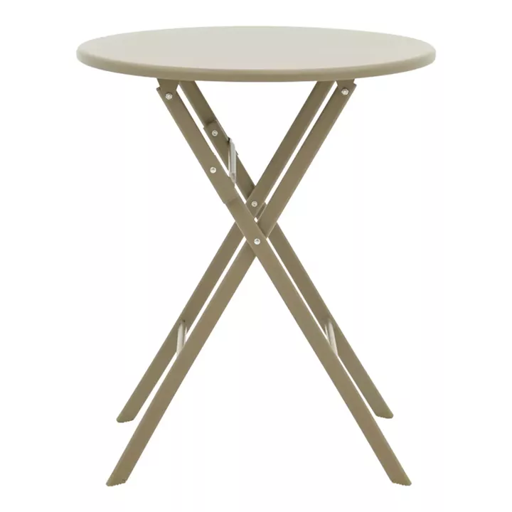 Table Albero pakoworld champagne color metal D60x70cm