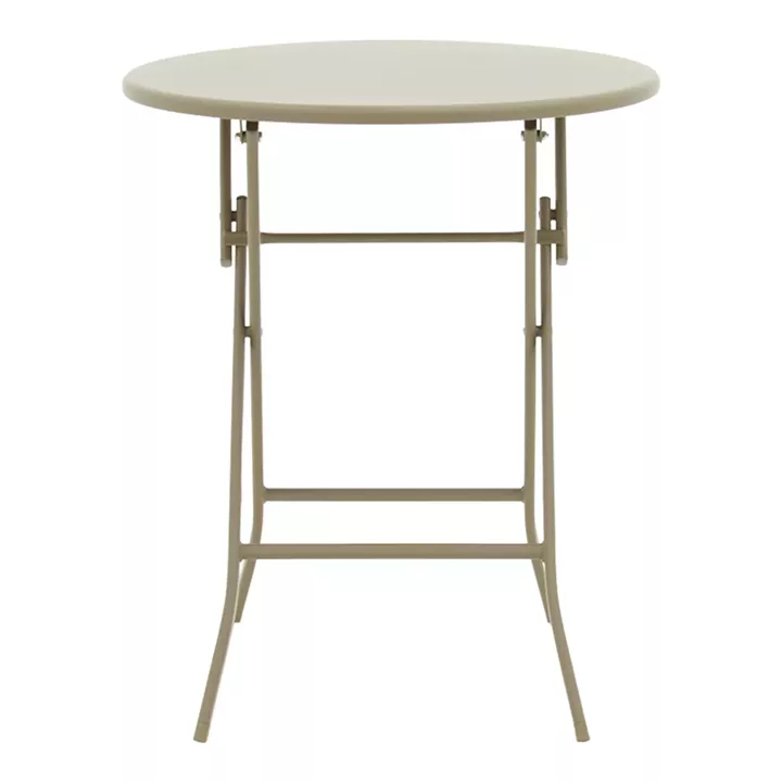 Table Albero pakoworld champagne color metal D60x70cm