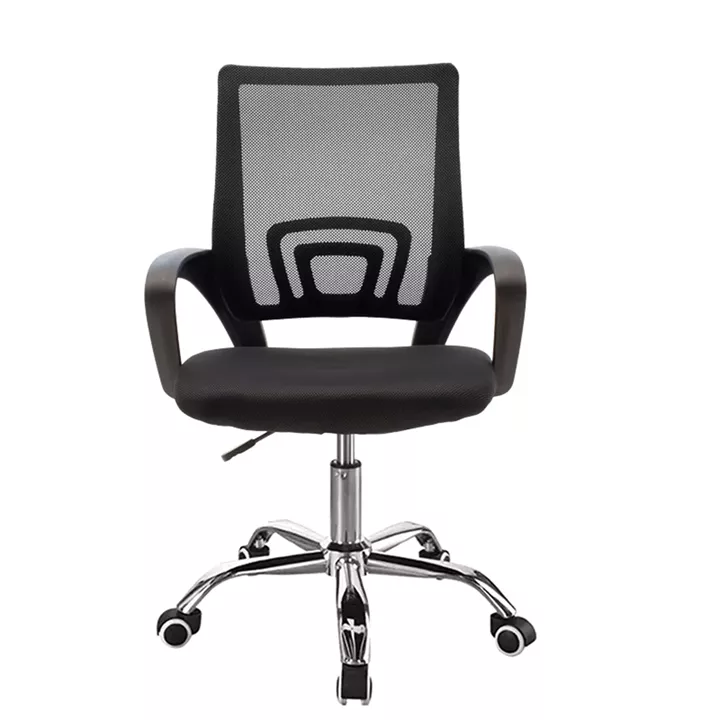 Berto II pakoworld office chair recline with mesh fabric in black shade 57.5x54.5x81-91cm